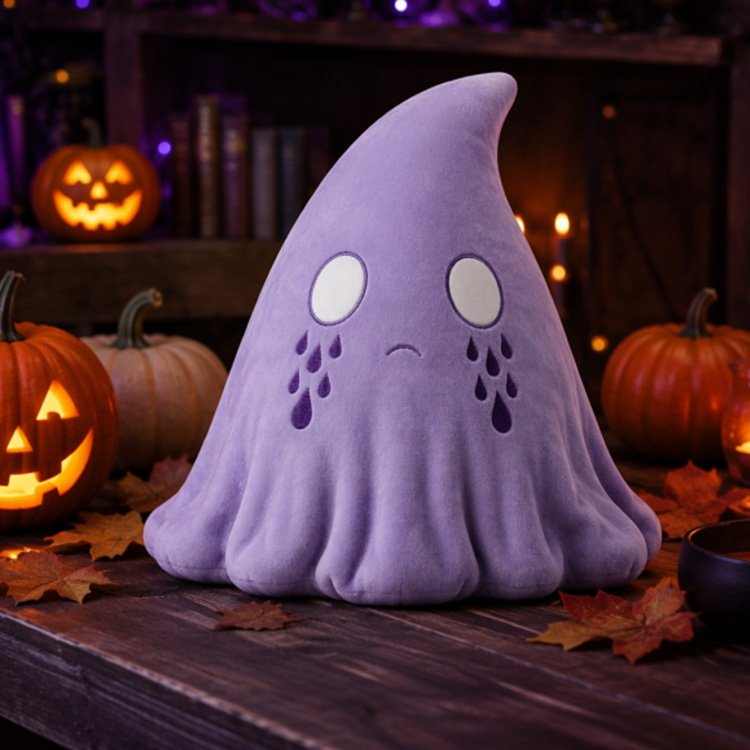 Violetti Surullinen Spooky Ghost -täytetty lelu